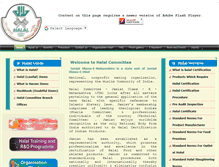 Tablet Screenshot of halalcommittee-jum.org